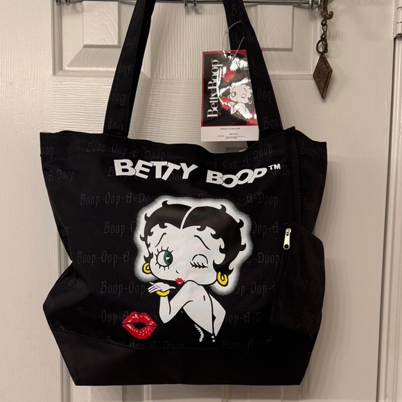 Betty Boop Handbags - Betty Boop Black and White Tote
